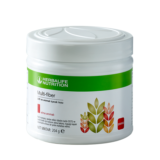 Herbalife Multi-Fiber Lifli ve Aromalı İçecek Tozu Elma 204 g resmi